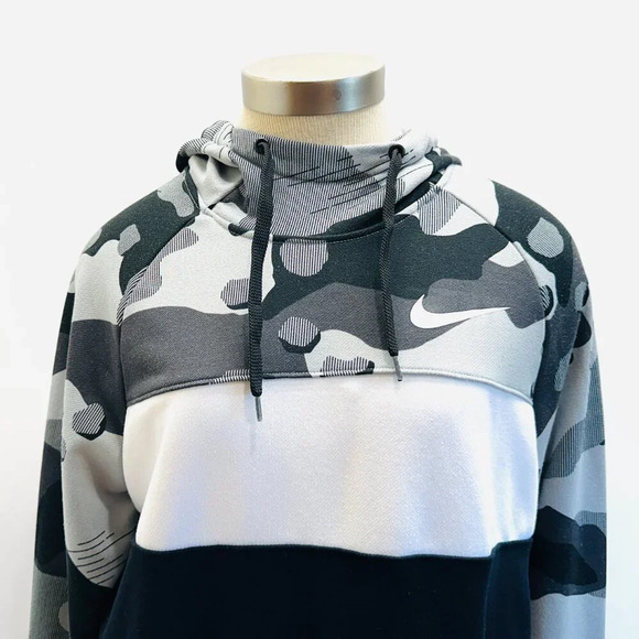 NIKE Men Long Sleeve Pullover Hoodie Multi-Colored Hoodie Sweat Shirt Sz Medium - Picture 2 of 13